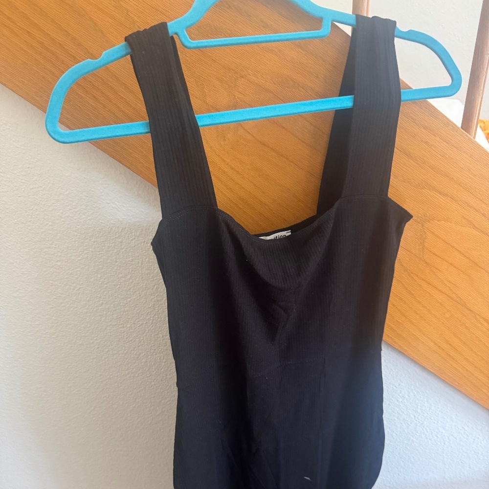 Reformation ribbed midi dress